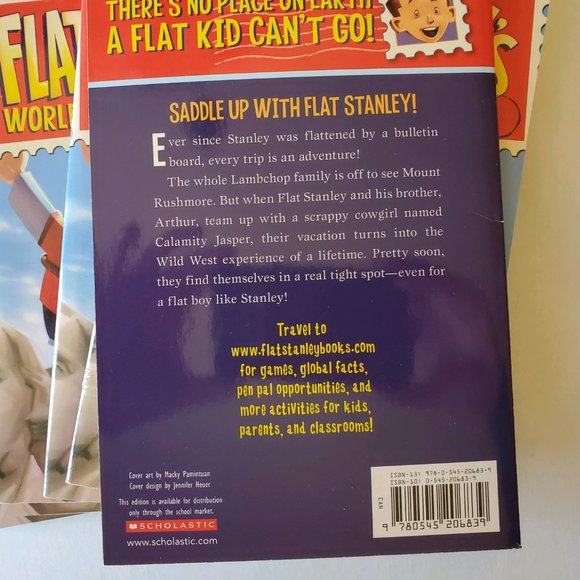 Flat Stanley's Worldwide Adventures - The Mount Rushmore Calamity - Lot of 6 - Picture 2 of 2